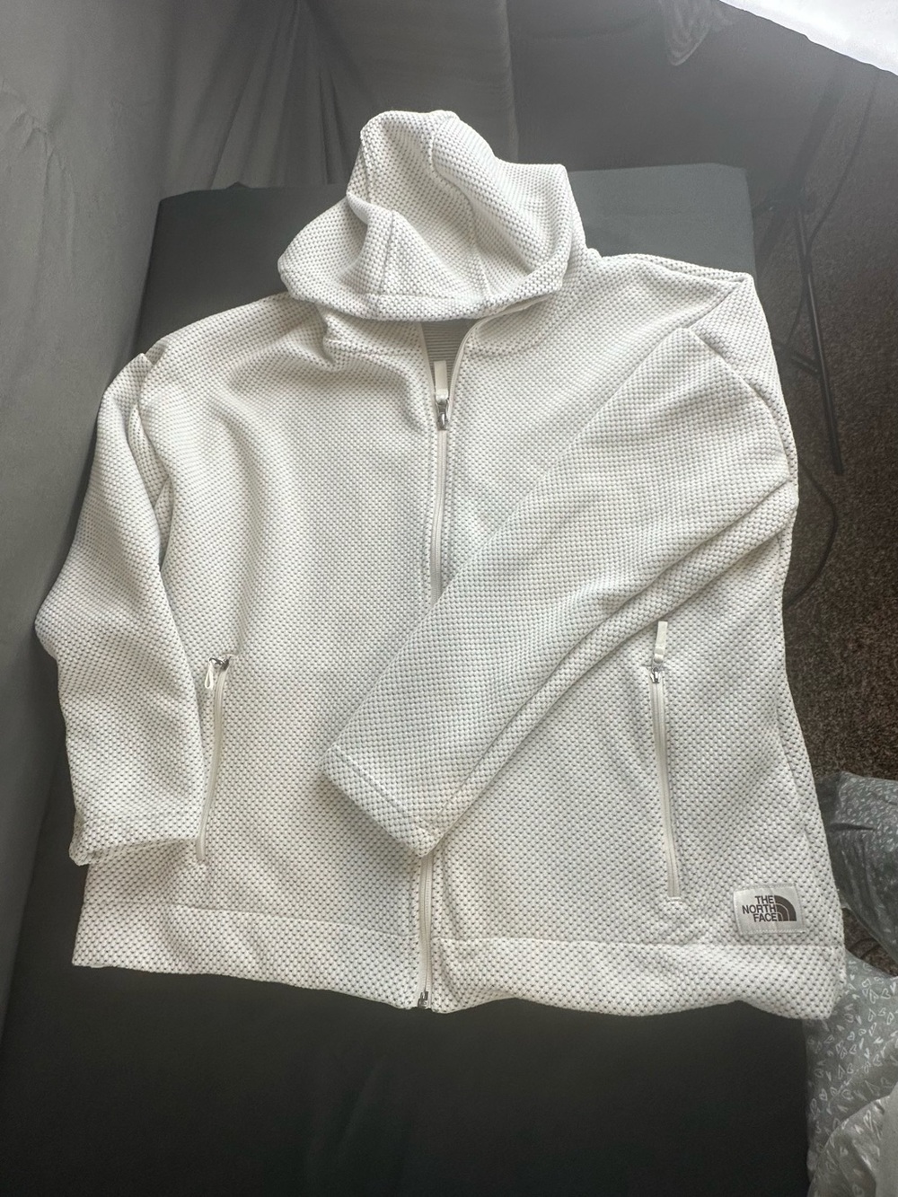 The North Face Women's White Hooded Utility Jacket